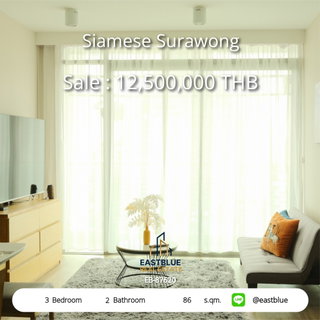 three bed room Siamese Surawong for sale