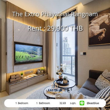 The Extro Phayathai-Rangnam for Sale 1-Bed 37 sqm near BTS Victory Monument ✨