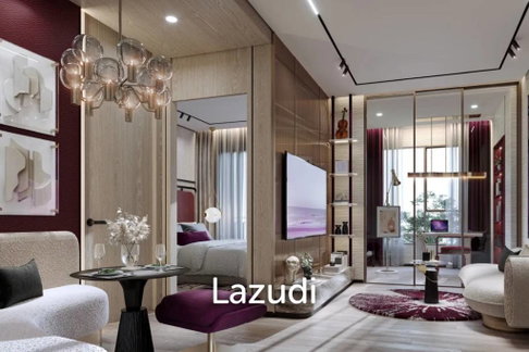 28 sqm modern 1 bedroom condo on 5th floor at Life Ratchada Rama 9 Din Daeng Bangkok
