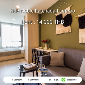 Nue Noble Ratchada-Ladprao 1-Bed, — 3,490,000 THB 🏙️