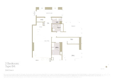 ขายคอนโด : ขายคอนโด Dusit Residences 2 นอน 115.78 ตร.ม. ใกล้ MRT สีลม 47,000,000 บาท 🏛️