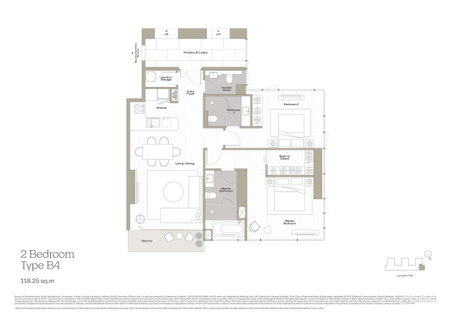 ขายคอนโด Dusit Residences 2 นอน 115.78 ตร.ม. ใกล้ MRT สีลม 47,000,000 บาท 🏛️