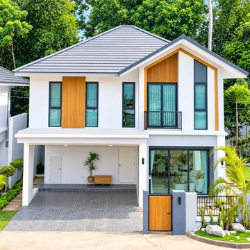 ขายดาวน์บ้านแฝด 2 ชั้น หมู่บ้านสุพิชฌา เดอะ เซอเคิล วงเวียนเกาะสิเหร่ ภูเก็ต ทำเลดี เดินทางสะดวก