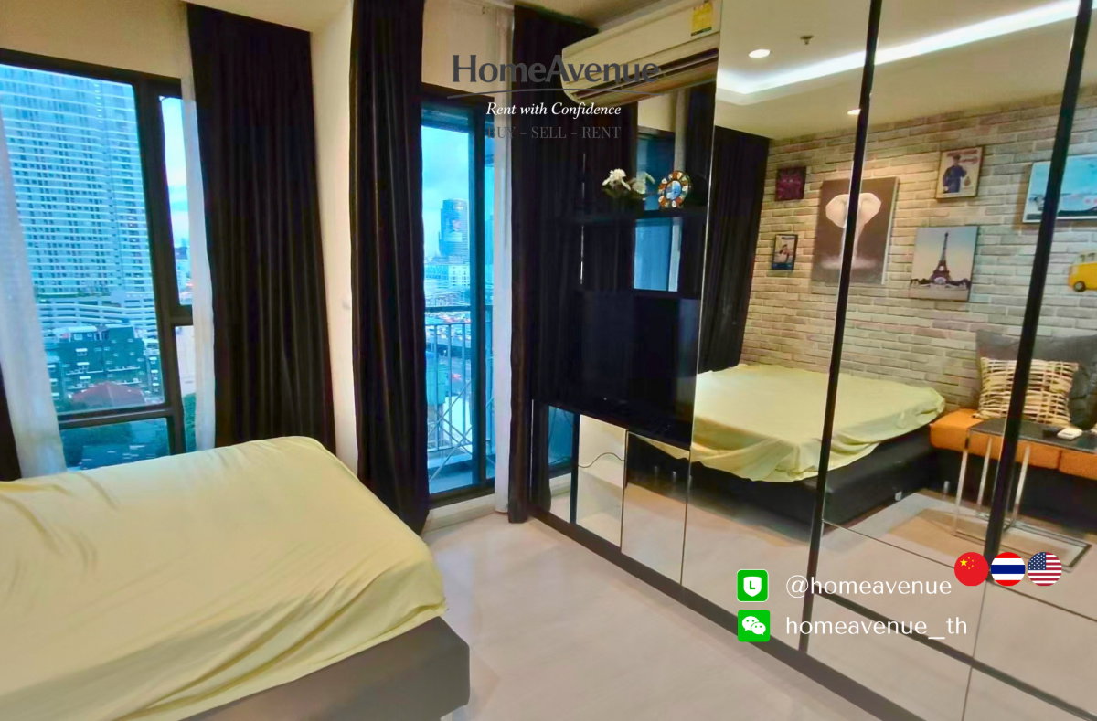 รูป 《Rhythm Asoke》Highlight✨ 1Bed (Studio)  🚇 ใกล้MRT พระราม 9📲 Line: @homeavenue ⭐HA-1709 - รูปที่ 4/6