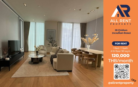 🔥 For Rent: 28 Chidlom | Chidlom–Pathum Wan Area | 2 Bed 90 sqm | 4th Floor | 120,000 THB/month