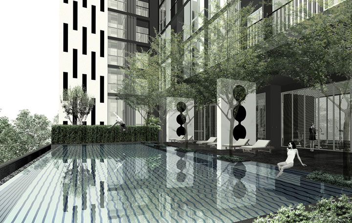 picture Noble Revolve Ratchada for Sale 1-Bed High near MRT Cultural Centre ð - 3/4