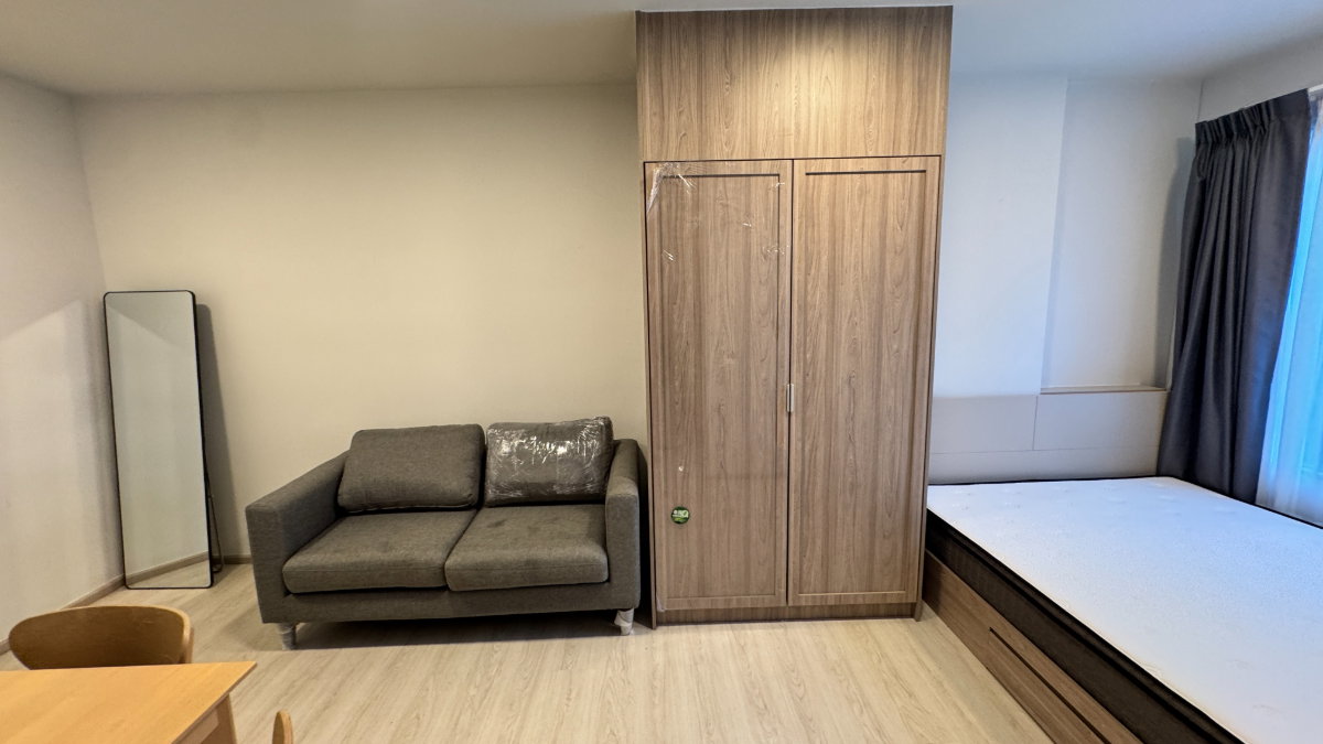 picture Condo for RENT: Plum Sukhumvit 62 | Size: 27 sqm. | Studio / 1 Bath | Floor: 2 | ✅Fully furnished - 2/7