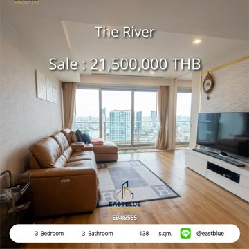 🏢 Ready to Upgrade? Luxurious 3-Bed Condo at The River! 💎
EB-54159 | 136 sqm | 27M THB