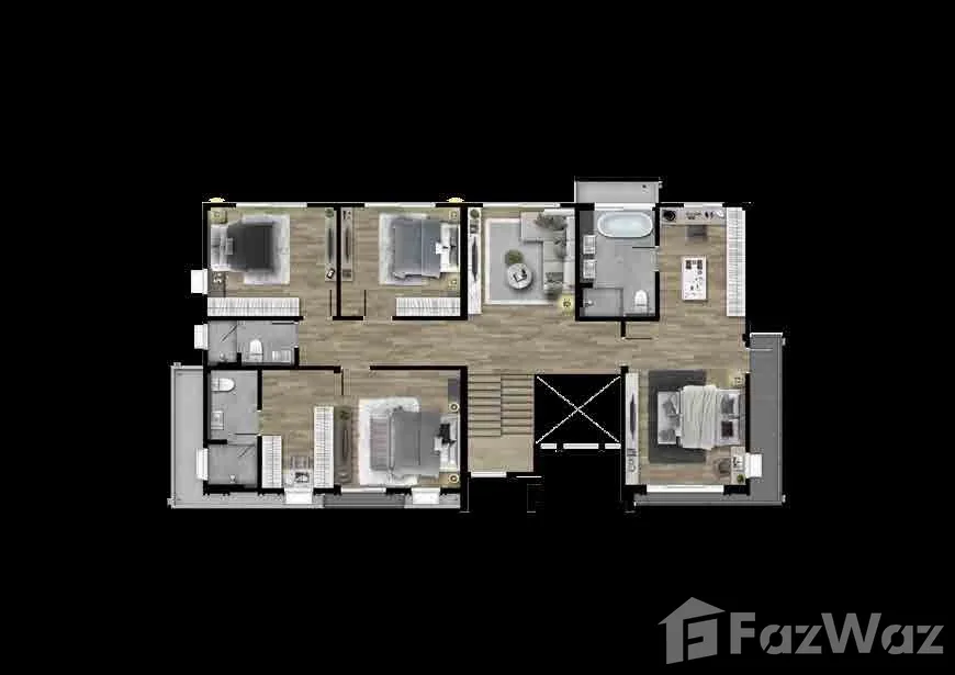 รูป ขาย บ้านเดี่ยว 5 ห้องนอน ในโครงการ อภิทาวน์ หัวหิน 6874227 - รูปที่ 3/3