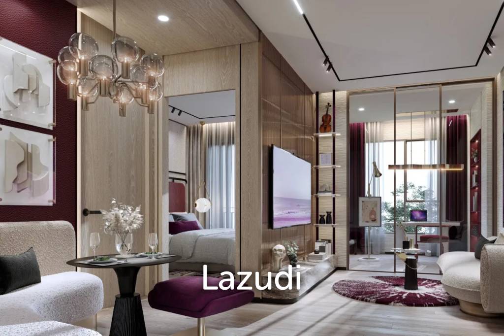 รูป 31 sqm modern 1 bedroom condo at Life Ratchada Rama 9 Din Daeng Bangkok - รูปที่ 3/15