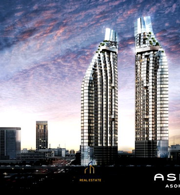 ขายคอนโด : ให้เช่า Ashton Asoke-Rama 9 วิวสวย ติด MRT พระราม 9 28,000 บาท/เดือน 🌇