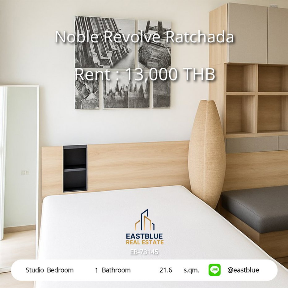 picture Noble Revolve Ratchada for Sale 1-Bed High near MRT Cultural Centre 🌇 - 1/4