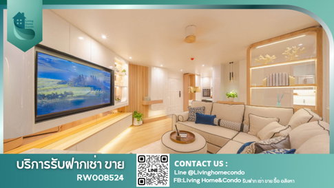 For Rent: Fortune Condo Town – 2-Bedroom Unit, Beautifully Decorated , Fully Furnished, Ready to Move In, Near BTS Chong Nonsi-RW008524
