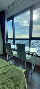 ให้เช่าด่วน! ห้องคอนโด วิวสูงโปร่ง ราคาพิเศษ 1ห้องนอน ที่ The Base Park West Btsอ่อนนุช