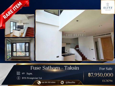 ✨ Rare Penthouse Gem | Breathtaking Panoramic River & City Horizon - Exceptional High Ceiling & Space | Short Walk to BTS-WongwianYai  ✨