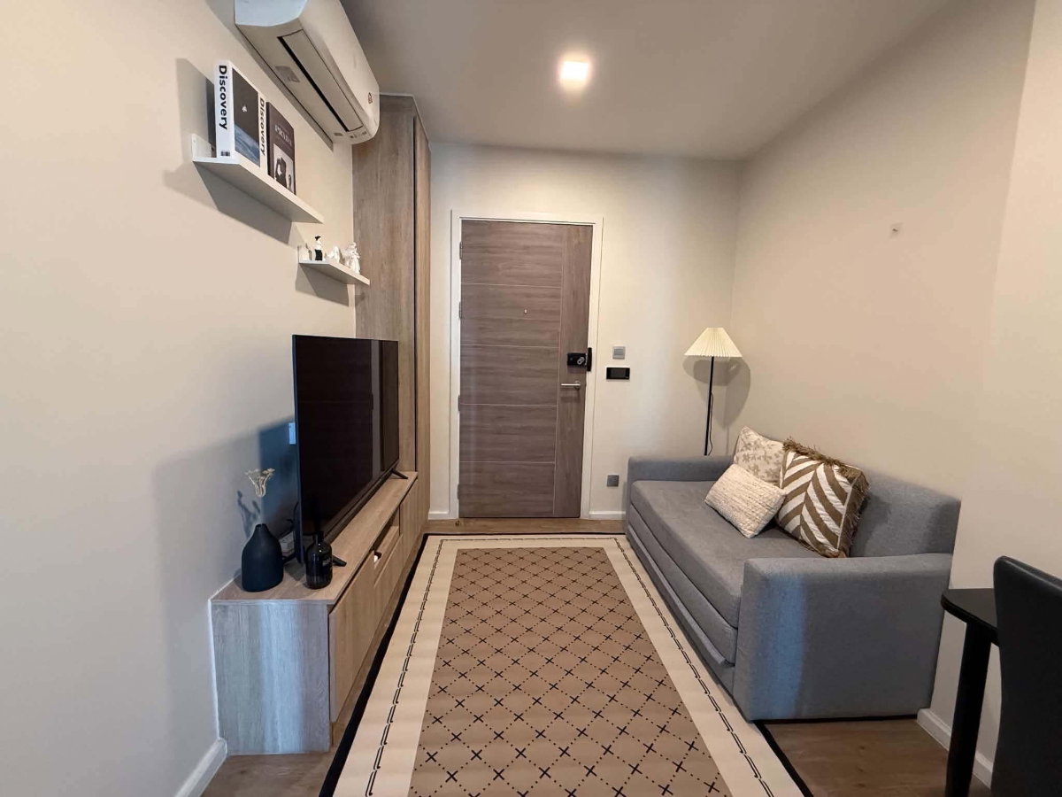picture Condo for RENT : Modiz Sukhumvit 50 𝐒𝐢𝐳𝐞 : 30 sqm. 1 Bed 1 Bath /City view 𝐅𝐥𝐨𝐨𝐫 : 8 Building : C ✅ Fully furnished - 1/9