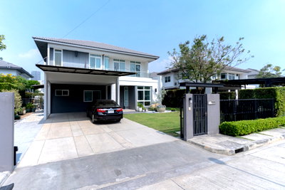 บ้านเดี่ยวให้เช่า : 🏡✨ ให้เช่าบ้านเดี่ยวหรู มัณฑนา บางนา กม.7 | บ้านสวนสวย ที่ดินใหญ่กว่า 100ตร.ว. เฟอร์นิเจอร์ครบ พร้อมเข้าอยู่ ใกล้ Mega Bangna