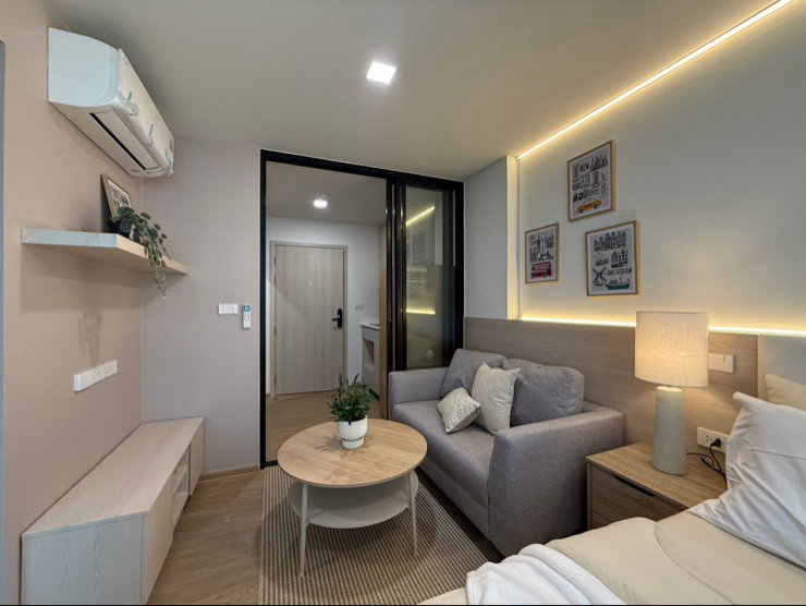 รูป เจ้าของปล่อยเช่า Kave Luminous Bangmod ตึก A ชั้น 8 | 1 Bedroom 24 ตร.ม. แต่ง Built-in สไตล์ Cozy พร้อมอยู่ - รูปที่ 3/10