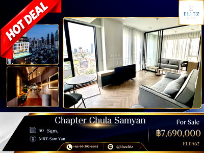 ขายคอนโด : ✨ Modern Lifestyle Hub &  High-Rise Residence Near Chulalongkorn University | Short Walk To MRT Samyan & Samyan Mitrtown - Exceptional Choice ✨