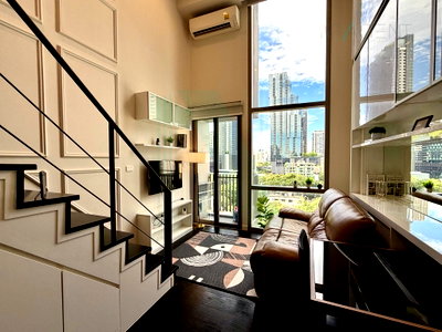ขายคอนโด : 🔺 ขายคอนโด ไอดีโอ มอร์ฟ 38 อาคาร  ชั้น 6 Duplex ขนาด 33 ตรม ใกล้ Gateway เอกมัย
