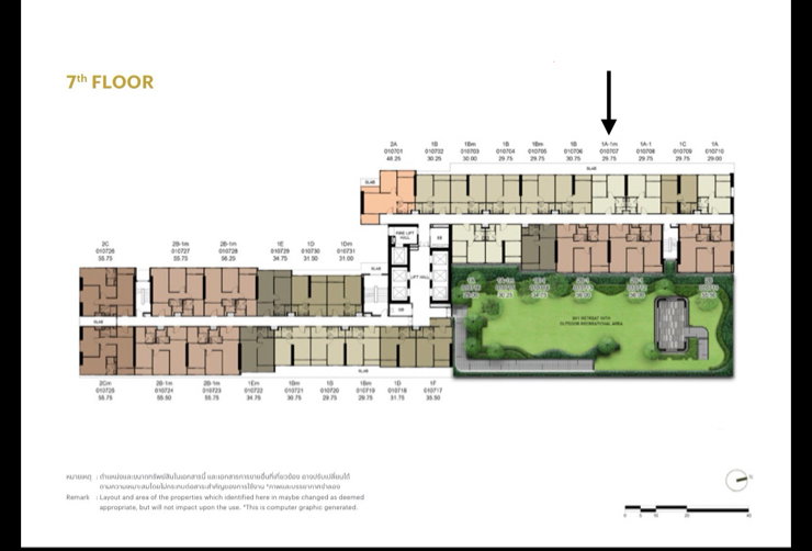 รูป ขายดาวน์ XELF By Sansiri | 1 BED 29.75 ตร.ม. ราคาโอน 2.516 ล้านบาท - รูปที่ 3/6
