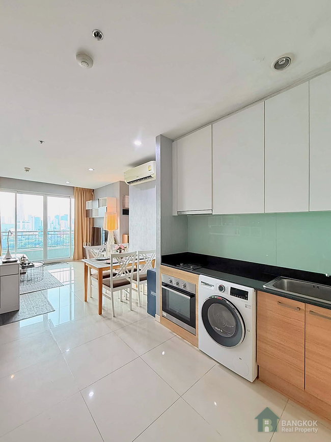 รูป Circle Phetchaburi 36 | ให้เช่าคอนโด ห้องมุม 2 ห้องนอน MRT เพชรบุรี - รูปที่ 6/18
