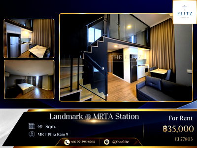 คอนโดให้เช่า : ✨ Brand-New Modern Landmark |  Brilliant High Ceiling Design | Short Distance to Central Rama 9 & New CBD - Exceptional Value ✨