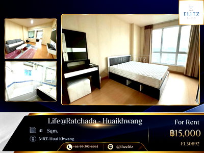 คอนโดให้เช่า : ✨ Absolute 0 ( Zero ) Steps to MRT-Huai Khwang | High-Rise City View Residence - Ultimate Convenience ✨