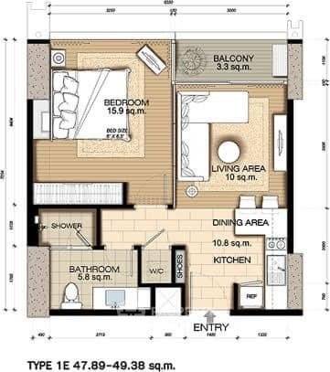 picture 1-BR Condo at Circle Living Prototype New Petchburi near MRT Phetchaburi (ID 3428399) - 2/13