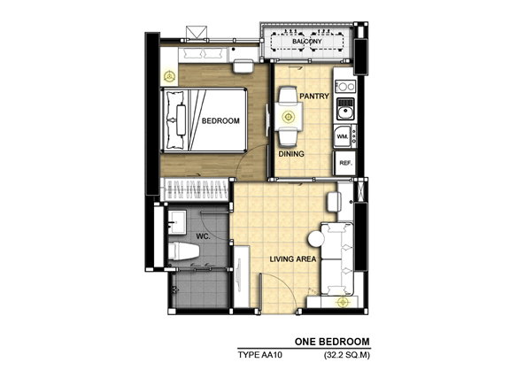 picture For Rent: ASPIRE Praram 9 Condo, near MRT – Central Praram 9, 21st Floor - 7/13
