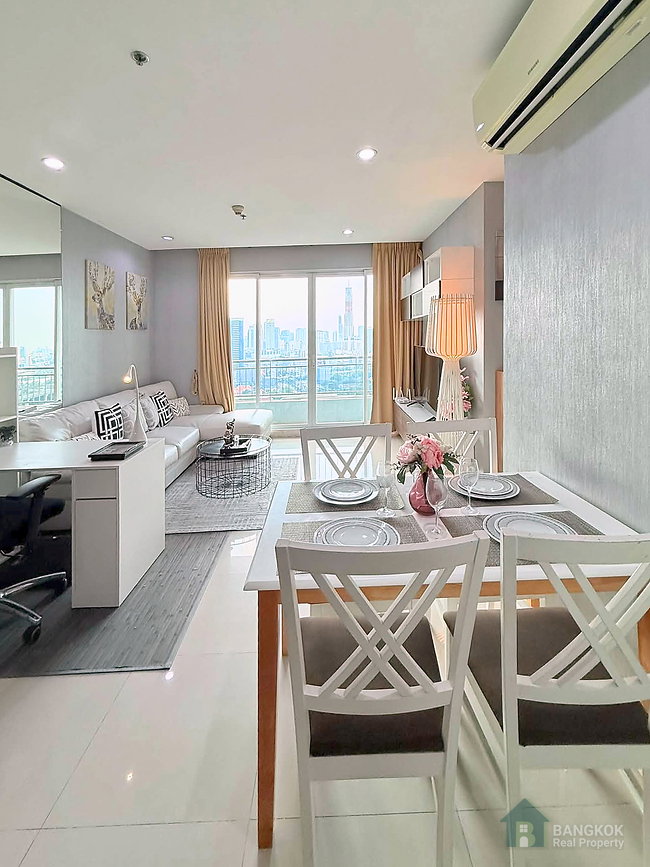 รูป Circle Phetchaburi 36 | ให้เช่าคอนโด ห้องมุม 2 ห้องนอน MRT เพชรบุรี - รูปที่ 2/18