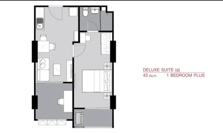 รูป For Rent | 2 Bedroom 43. Sq.m. | Fully Furnished - รูปที่ 8/8