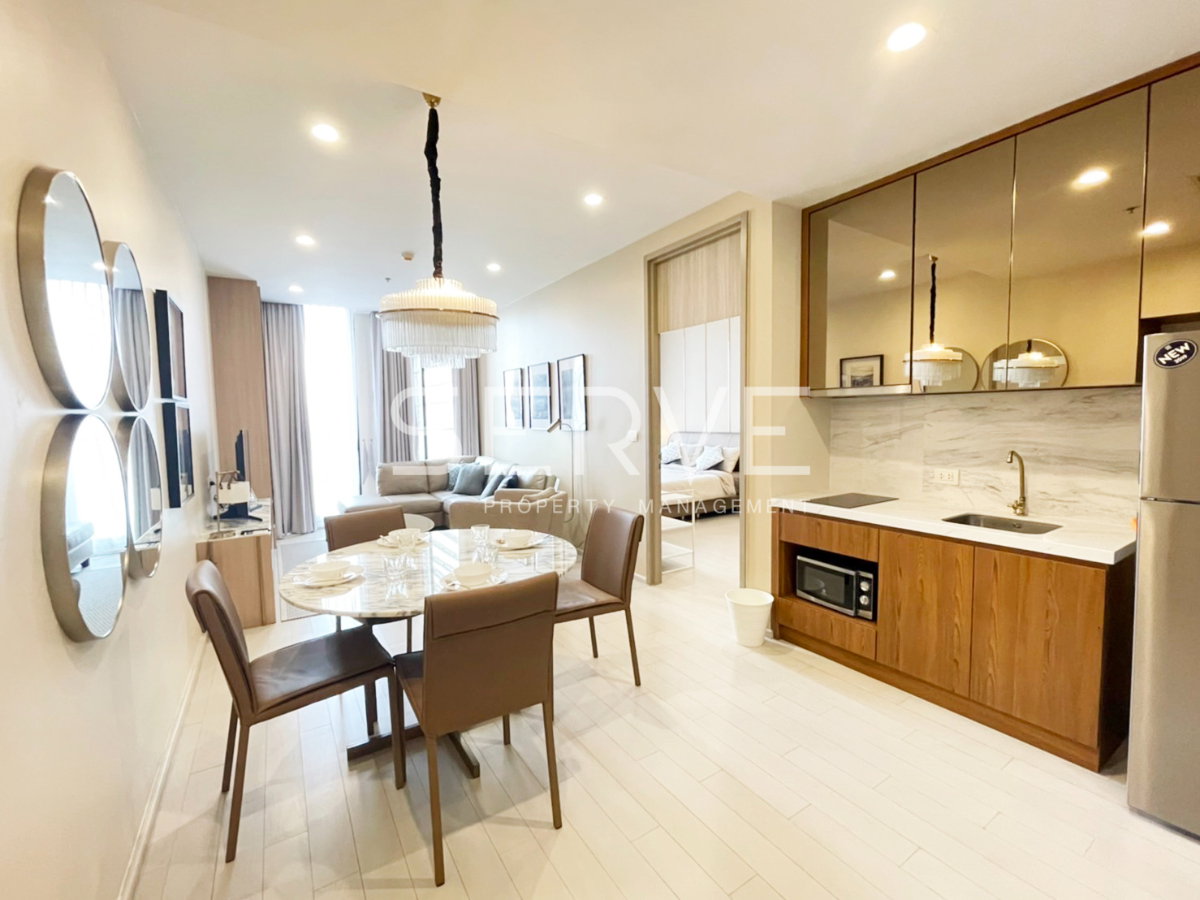 รูป 🔥45 K🔥- 1 นอน 57.09 ตร.ม. ชั้นสูง 10+ แต่งสวยสไตล์ Modern คอนโดเชื่อมตรงเข้า BTS เพลินจิต ที่ Noble Ploenchit / ให้เช่าคอนโด - รูปที่ 7/13