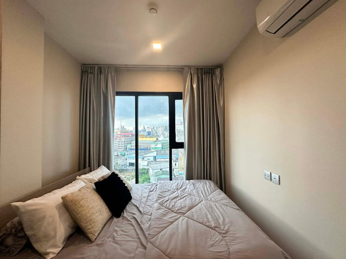 picture Condo for RENT : Modiz Sukhumvit 50 𝐒𝐢𝐳𝐞 : 30 sqm. 1 Bed 1 Bath /City view 𝐅𝐥𝐨𝐨𝐫 : 8 Building : C ✅ Fully furnished - 2/9