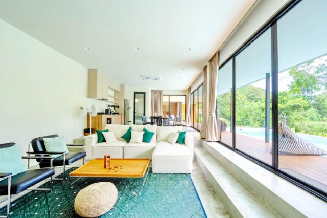 picture KhaoYai Pool Villa home for rent Thanarat Rd 200m. bordering the LamTakhong stream - 3/8