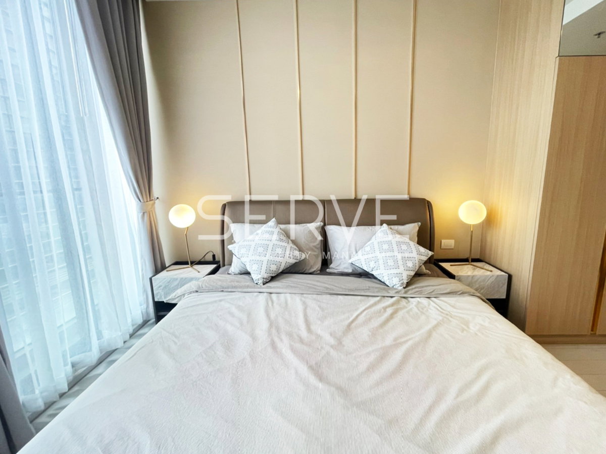 รูป 🔥45 K🔥- 1 นอน 57.09 ตร.ม. ชั้นสูง 10+ แต่งสวยสไตล์ Modern คอนโดเชื่อมตรงเข้า BTS เพลินจิต ที่ Noble Ploenchit / ให้เช่าคอนโด - รูปที่ 4/13