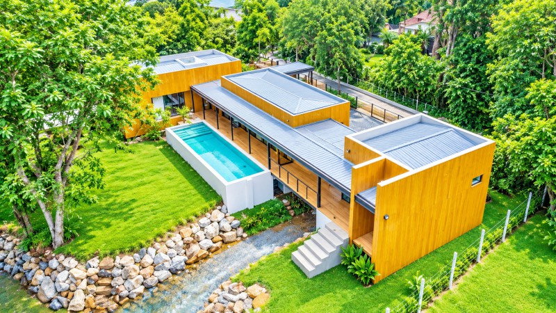 picture KhaoYai Pool Villa home for rent Thanarat Rd 200m. bordering the LamTakhong stream - 1/8
