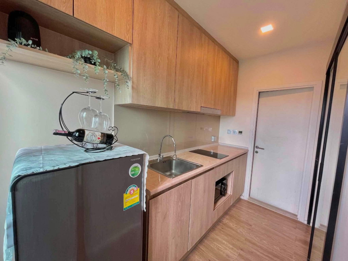 picture Condo for RENT : Modiz Sukhumvit 50 𝐒𝐢𝐳𝐞 : 30 sqm. 1 Bed 1 Bath /City view 𝐅𝐥𝐨𝐨𝐫 : 8 Building : C ✅ Fully furnished - 5/9
