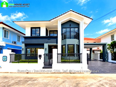 บ้านเดี่ยว นนทบุรี : ขายบ้านเดี่ยว ภัสสร 7 รัตนาธิเบศร์ 52.6 ตร.ว. 178 ตร.ม. 4 นอน 3 น้ำ ราคา 6.99 ล้าน