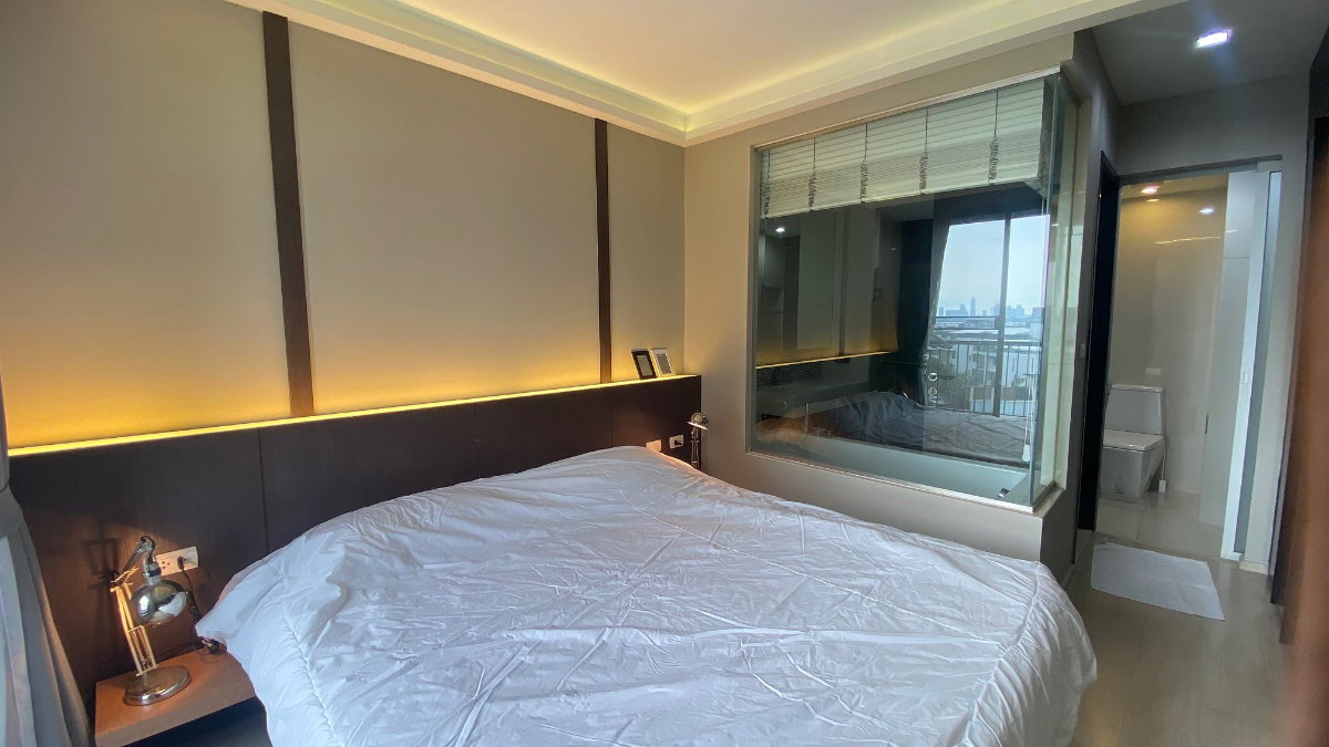 รูป ให้เช่า คอนโด Rhythm Sukhumvit 44/1 ริทึ่ม สุขุมวิท 44/1 1 ห้องนอน 45 ตร.ม. ชั้น 9 เฟอร์ครบ มีอ่างอาบน้ำ ติด BTS พระโขนง 28,000 บาท/เดือน ว่าง 26 ต.ค. - รูปที่ 3/10