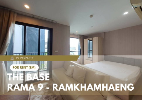 ให้เช่า 🔥 The Base Rama 9 - Ramkhamhaeng 🔥 เฟอร์นิเจอร์ และ เครื่องใช้ไฟฟ้าครบ ใกล้ BTS ARL รามคำแหง