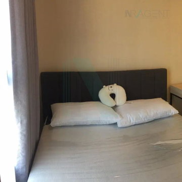 🚩 For Rent Condo PLUM CONDO CENTRAL STATION PHASE 2 Building 1, Floor 34,1 bed room, Room size 25.00 sqm
