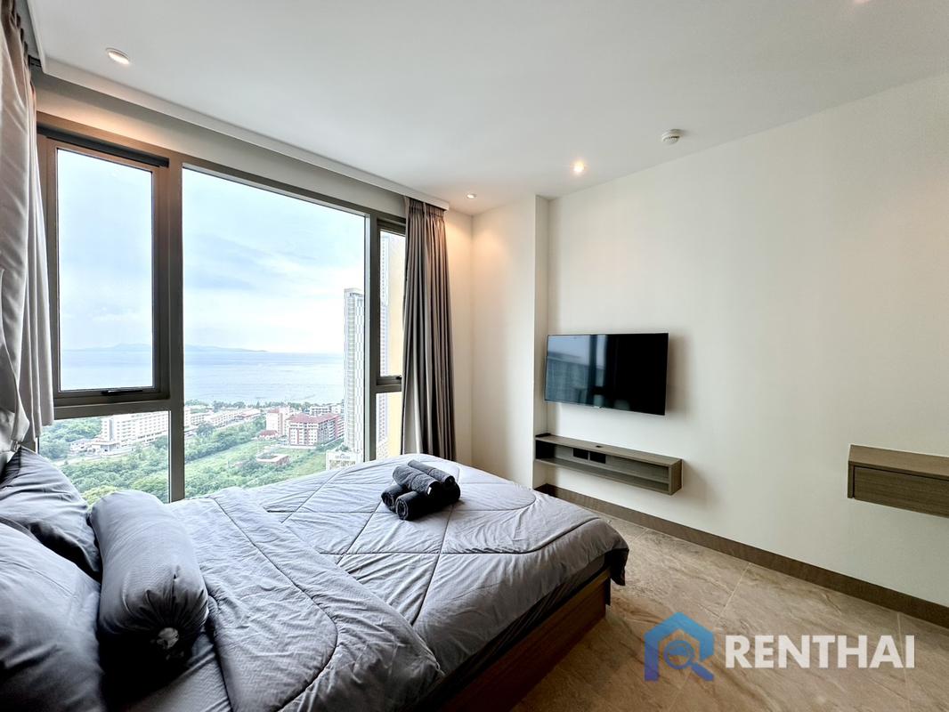 รูป คอนโดหรู 1 ห้องนอนให้เช่าที่ The Riviera Ocean Drive, จอมเทียน | ชั้น 27 วิวทะเล, เฟอร์นิเจอร์ครบครัน - รูปที่ 1/21