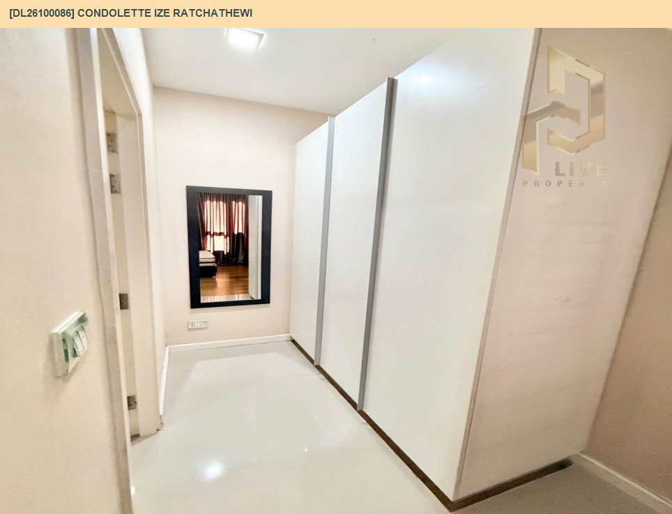 รูป DL26100086 ให้เช่าคอนโด คอนโดเลต ไอซ์ ราชเทวี (Condolette Ize Ratchathewi) ใกล้ BTS ราชเทวี พร้อมเข้าอยู่ โทรด่วน 0614453194 LineID @952jdxxk - รูปที่ 3/9