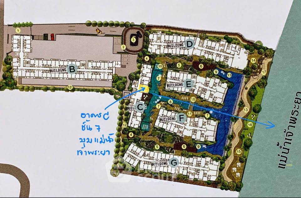 รูป คอนโด 1 ห้องนอน Metro Luxe Riverfront ใกล้ MRT สะพานพระนั่งเกล้า (ID 3441620) - รูปที่ 13/13