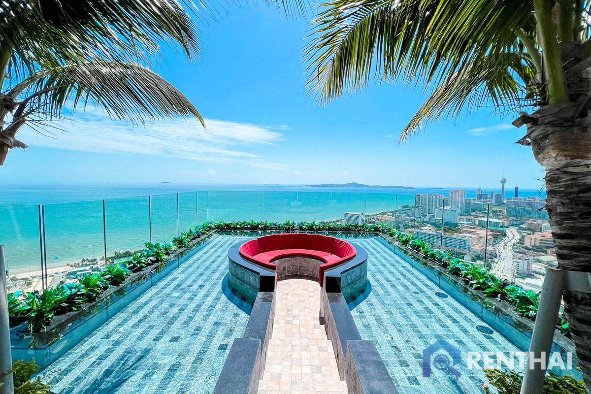 รูป คอนโดหรู 1 ห้องนอนให้เช่าที่ The Riviera Ocean Drive, จอมเทียน | ชั้น 27 วิวทะเล, เฟอร์นิเจอร์ครบครัน - รูปที่ 18/21
