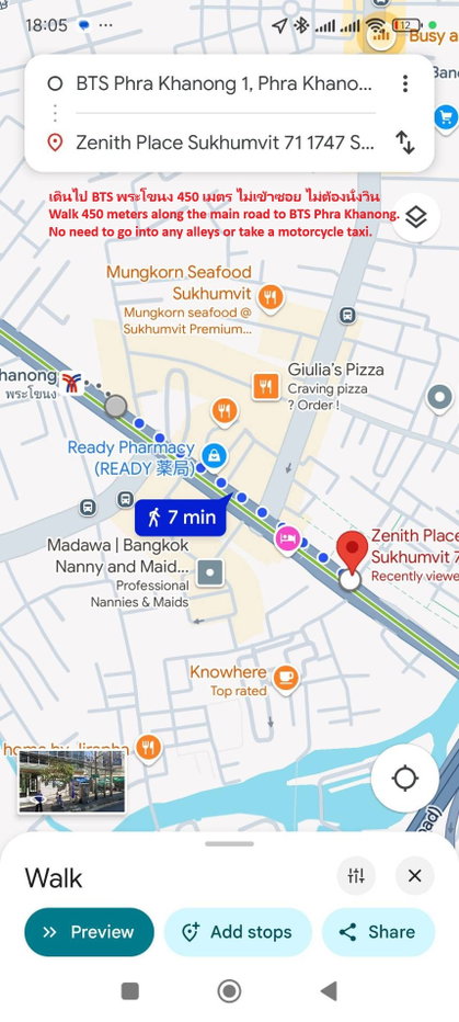 รูป เช่า Zenith Place @ Sukhumvit 71 /ห่าง BTS พระโขนง 450 ม. ไม่เข้าซอย ติดถนนใหญ่ มีเครื่องซักผ้า ติดตลาด  - รูปที่ 9/11
