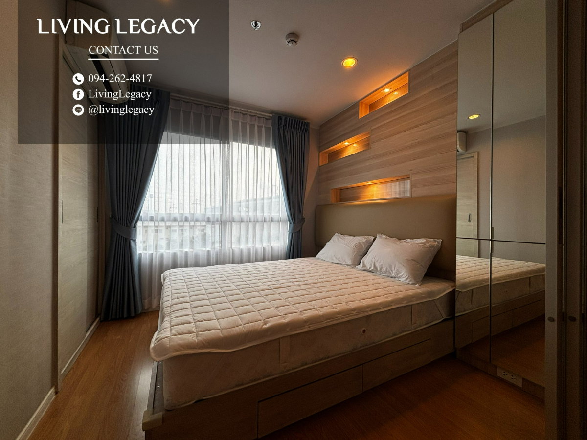 รูป SMQV98 เช่าด่วน! คอนโด Lumpini Place Srinakarin - Huamark Station 12,000 บาท/เดือน | 26.25 ตร.ม. ชั้น 4 ตึก A | พร้อมเฟอร์ฯ ครบ LINE: @livinglegacy - รูปที่ 6/20
