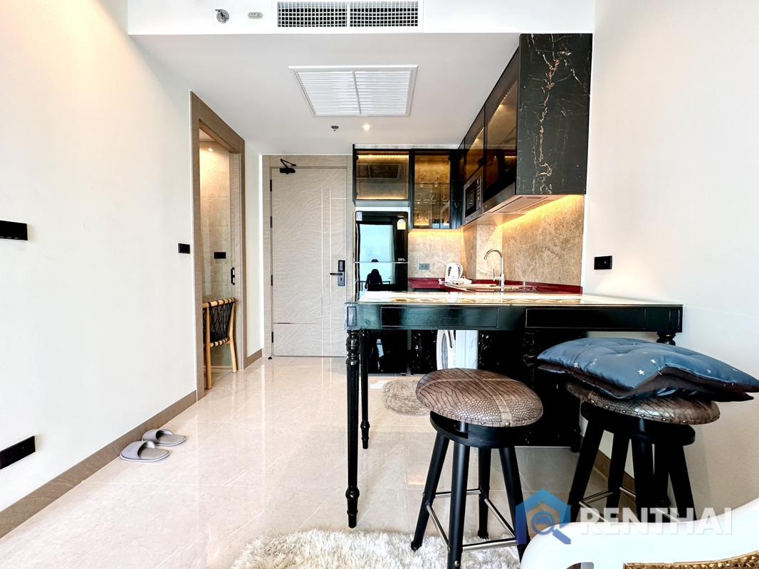 รูป คอนโดหรู 1 ห้องนอนให้เช่าที่ The Riviera Ocean Drive, จอมเทียน | ชั้น 27 วิวทะเล, เฟอร์นิเจอร์ครบครัน - รูปที่ 3/21