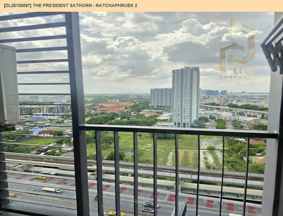 รูป DL26100097 ให้เช่าคอนโด เดอะ เพรสซิเดนท์ สาทร - ราชพฤกษ์ 2 (The President Sathorn - Ratchaphruek 2) ใกล้ BTS บางหว้า พร้อมเข้าอยู่ โทรด่วน 0638692663 LineID @952jdxxk - รูปที่ 9/9